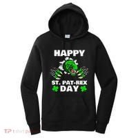 Happy St Pat Rex Dinosaur Saint Patrick's Day For Funnys Women's Hoodie thumb 0