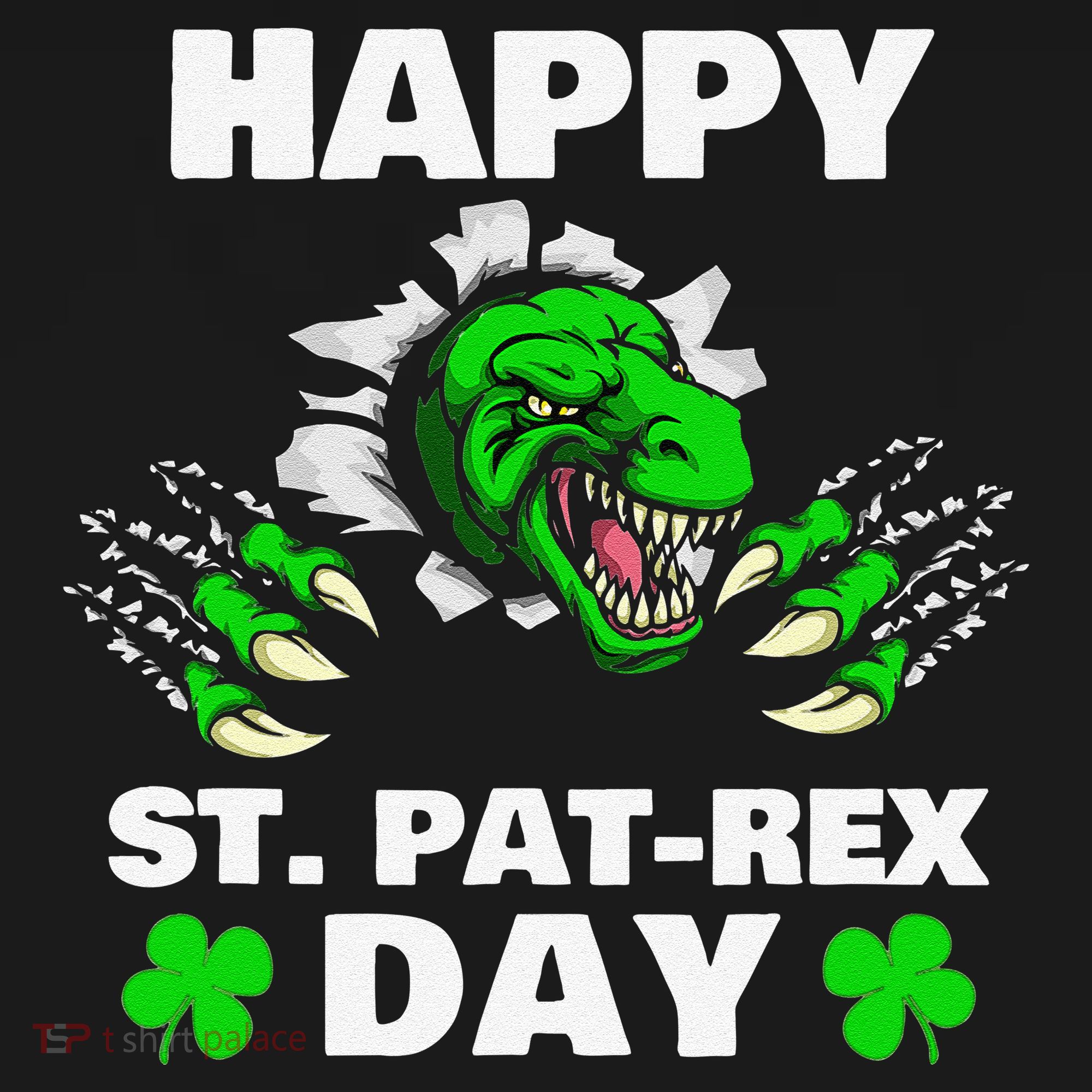Happy St Pat Rex Dinosaur Saint Patrick's Day For Funnys Women's Long Sleeve Shirt