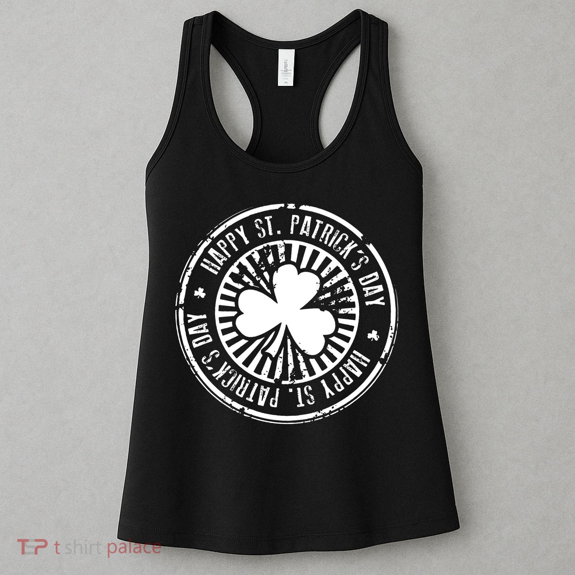 Happy St Patrick's Day Logo Women's Tank Top