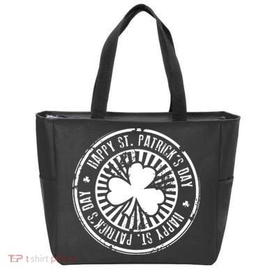 Happy St Patrick's Day Logo Tote Bag