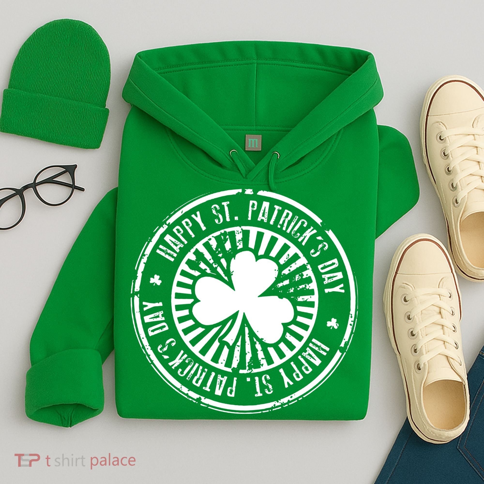 Happy St Patrick's Day Logo Hoodie