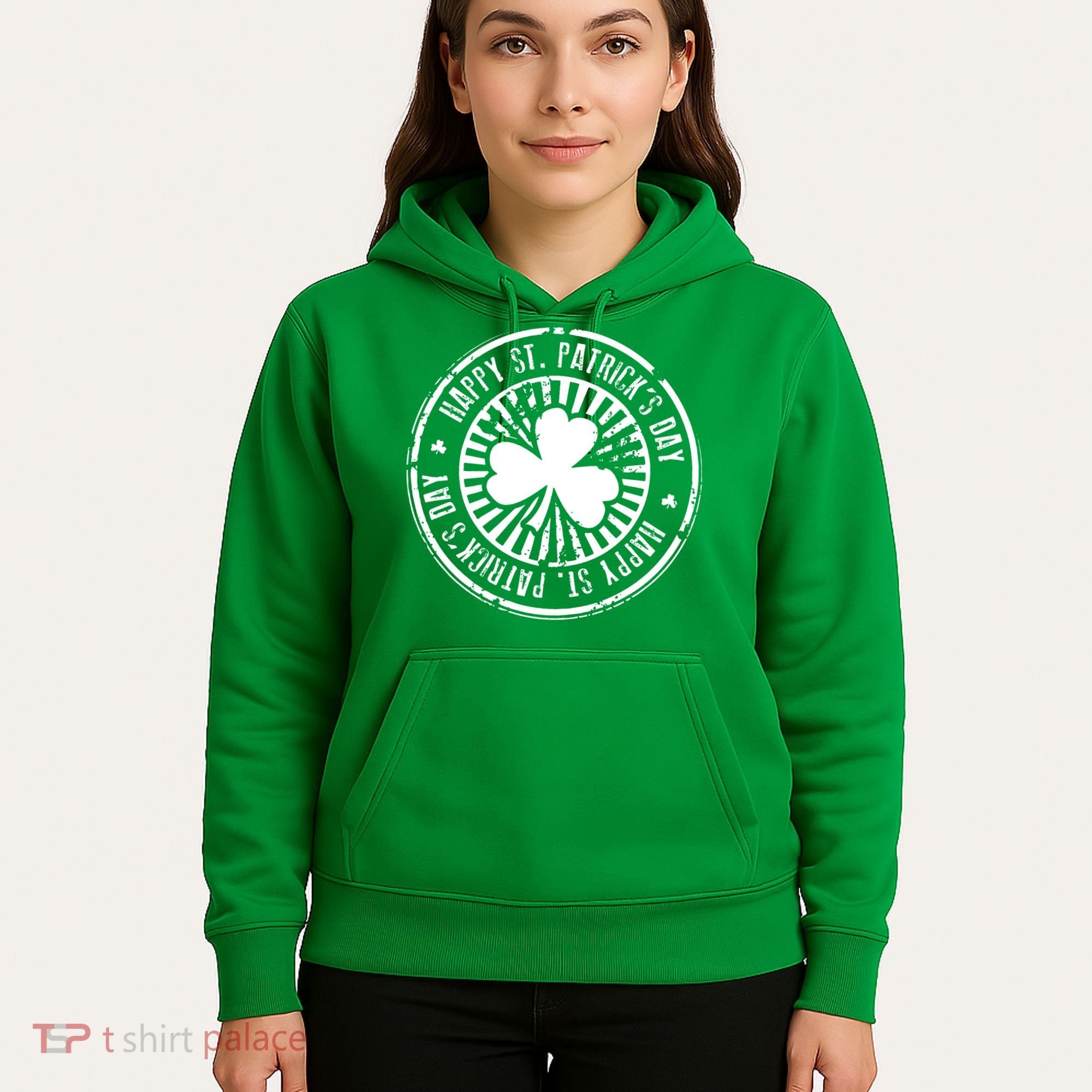 Happy St Patrick's Day Logo Hoodie