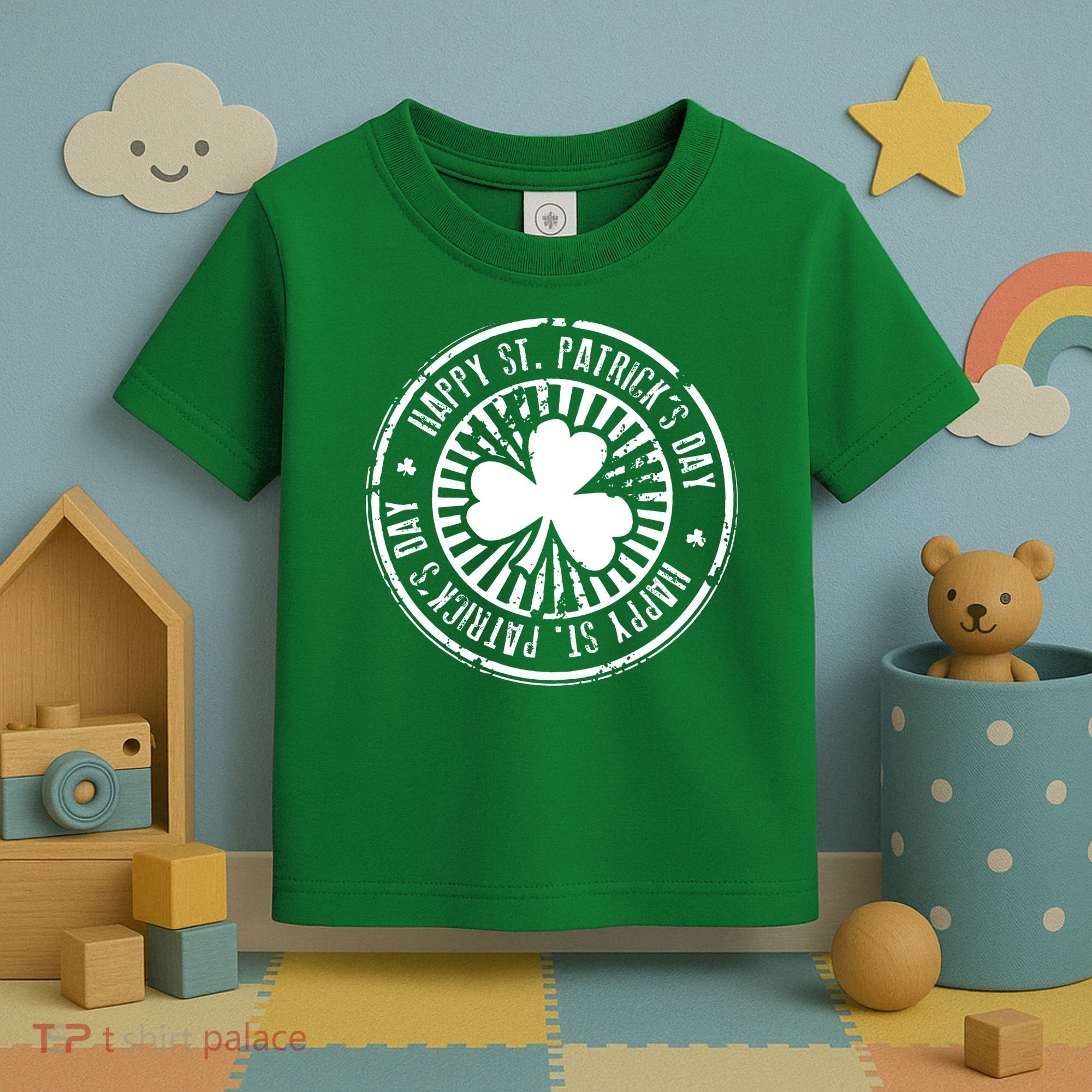 Happy St Patrick's Day Logo Toddler T-Shirt