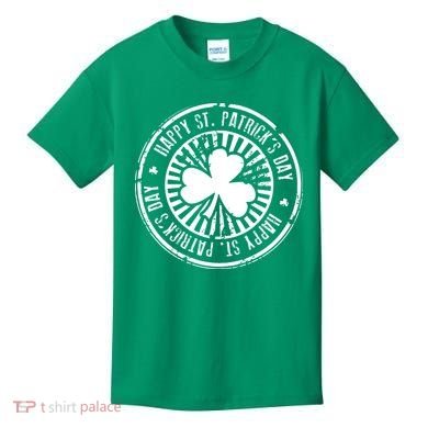 Happy St Patrick's Day Logo Kids T-Shirt