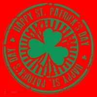 Happy St Patrick's Day Logo Santa Hat thumb 1