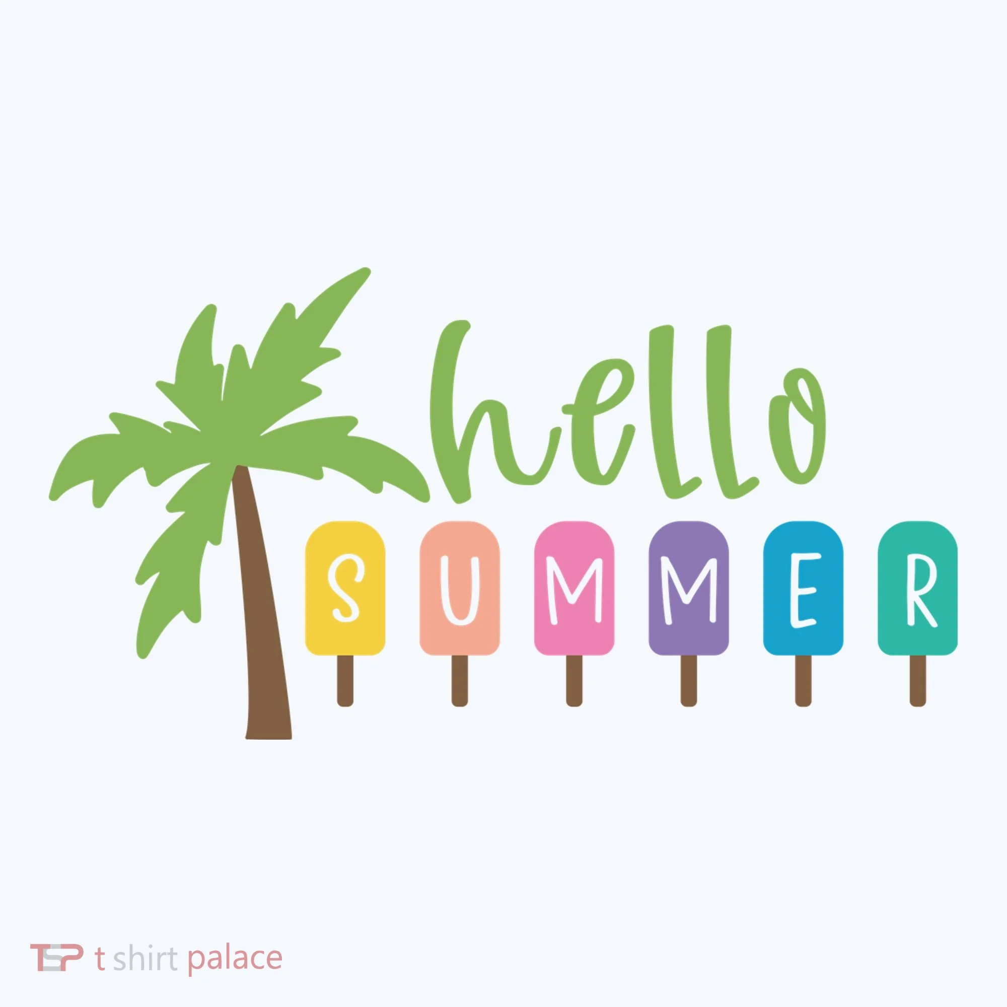 Hello Summer Popsicles Tropical Doggie Tank