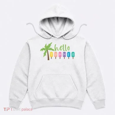 Hello Summer Popsicles Tropical Hoodie