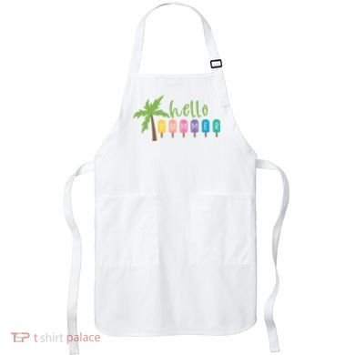 Hello Summer Popsicles Tropical Apron