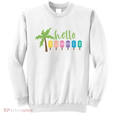 Hello Summer Popsicles Tropical Sweatshirt