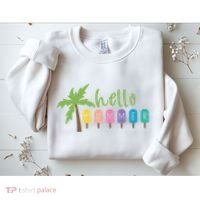 Hello Summer Popsicles Tropical Sweatshirt thumb 2