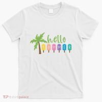 Hello Summer Popsicles Tropical T-Shirt thumb 0
