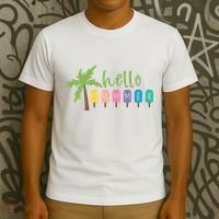Hello Summer Popsicles Tropical T-Shirt thumb 3