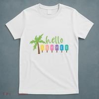 Hello Summer Popsicles Tropical T-Shirt thumb 5