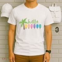 Hello Summer Popsicles Tropical T-Shirt thumb 6