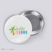 Hello Summer Popsicles Tropical Button thumb 0
