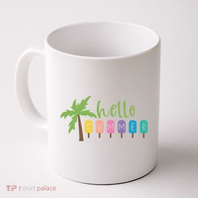 Hello Summer Popsicles Tropical Coffee Mug