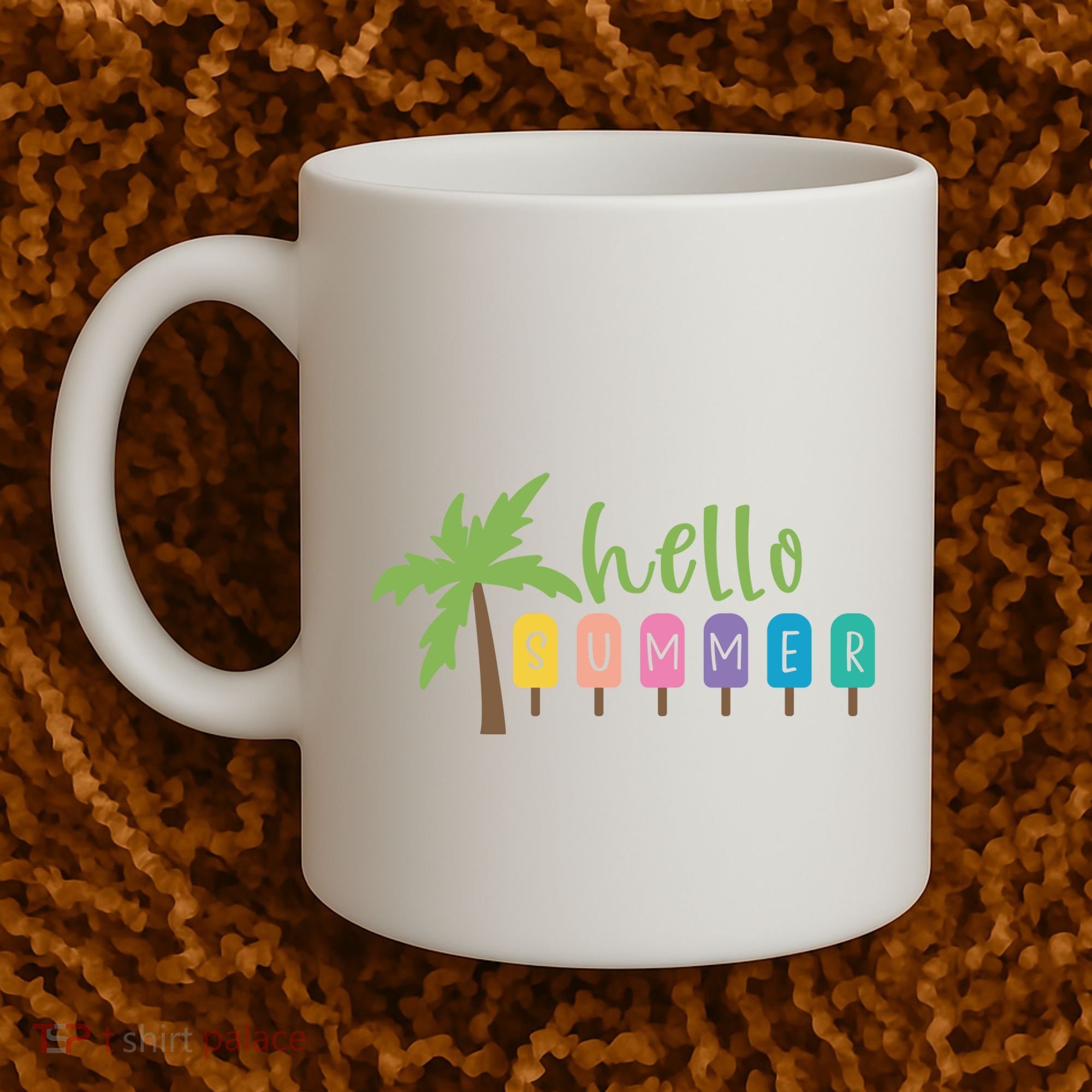 Hello Summer Popsicles Tropical Coffee Mug