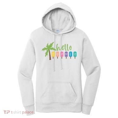 Hello Summer Popsicles Tropical Women's Hoodie