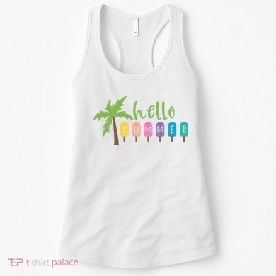 Hello Summer Popsicles Tropical Women's Tank Top