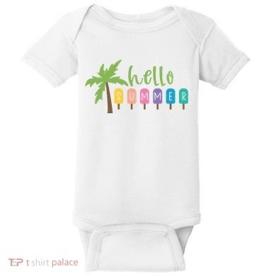 Hello Summer Popsicles Tropical Baby Bodysuit