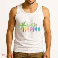 Hello Summer Popsicles Tropical Tank Top thumb 3