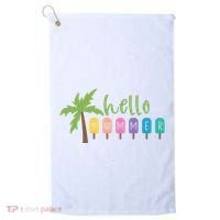 Hello Summer Popsicles Tropical Golf Towel thumb 0