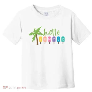 Hello Summer Popsicles Tropical Toddler T-Shirt