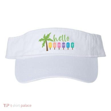 Hello Summer Popsicles Tropical Visor