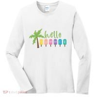 Hello Summer Popsicles Tropical Women's Long Sleeve Shirt thumb 0