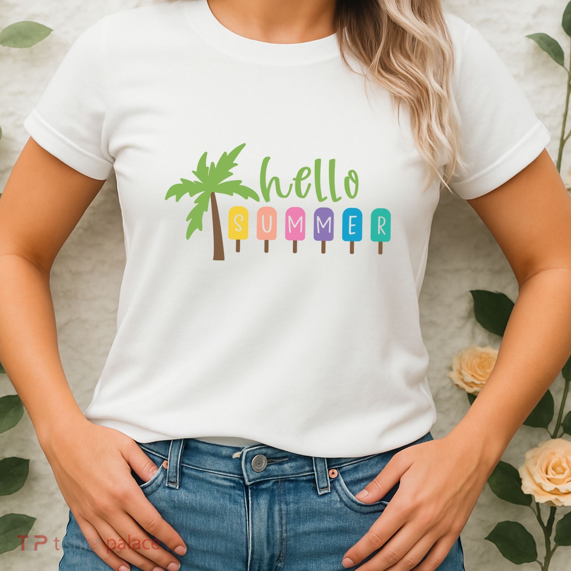 Hello Summer Popsicles Tropical Women's T-Shirt