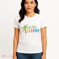 Hello Summer Popsicles Tropical Women's T-Shirt thumb 4