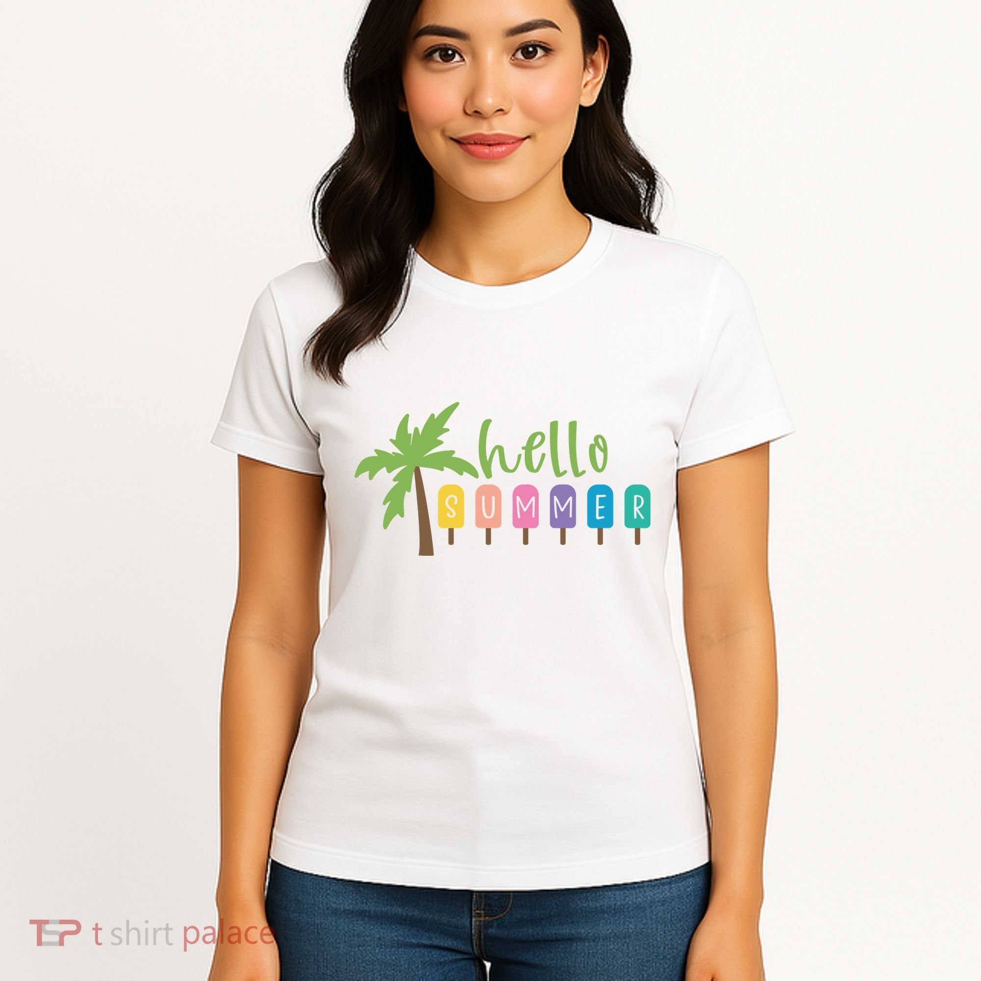 Hello Summer Popsicles Tropical Women's T-Shirt