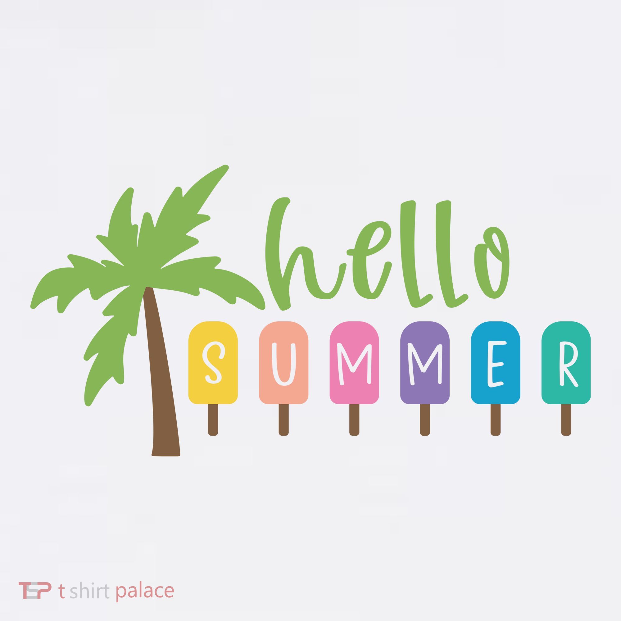 Hello Summer Popsicles Tropical Women's T-Shirt