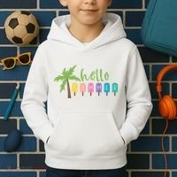 Hello Summer Popsicles Tropical Kids Hoodie thumb 2