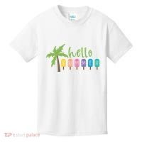 Hello Summer Popsicles Tropical Kids T-Shirt thumb 0
