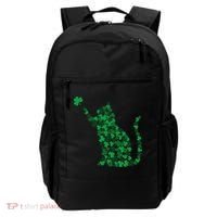 Happy Saint Patrick's Day Shamrock Cat Backpack thumb 0