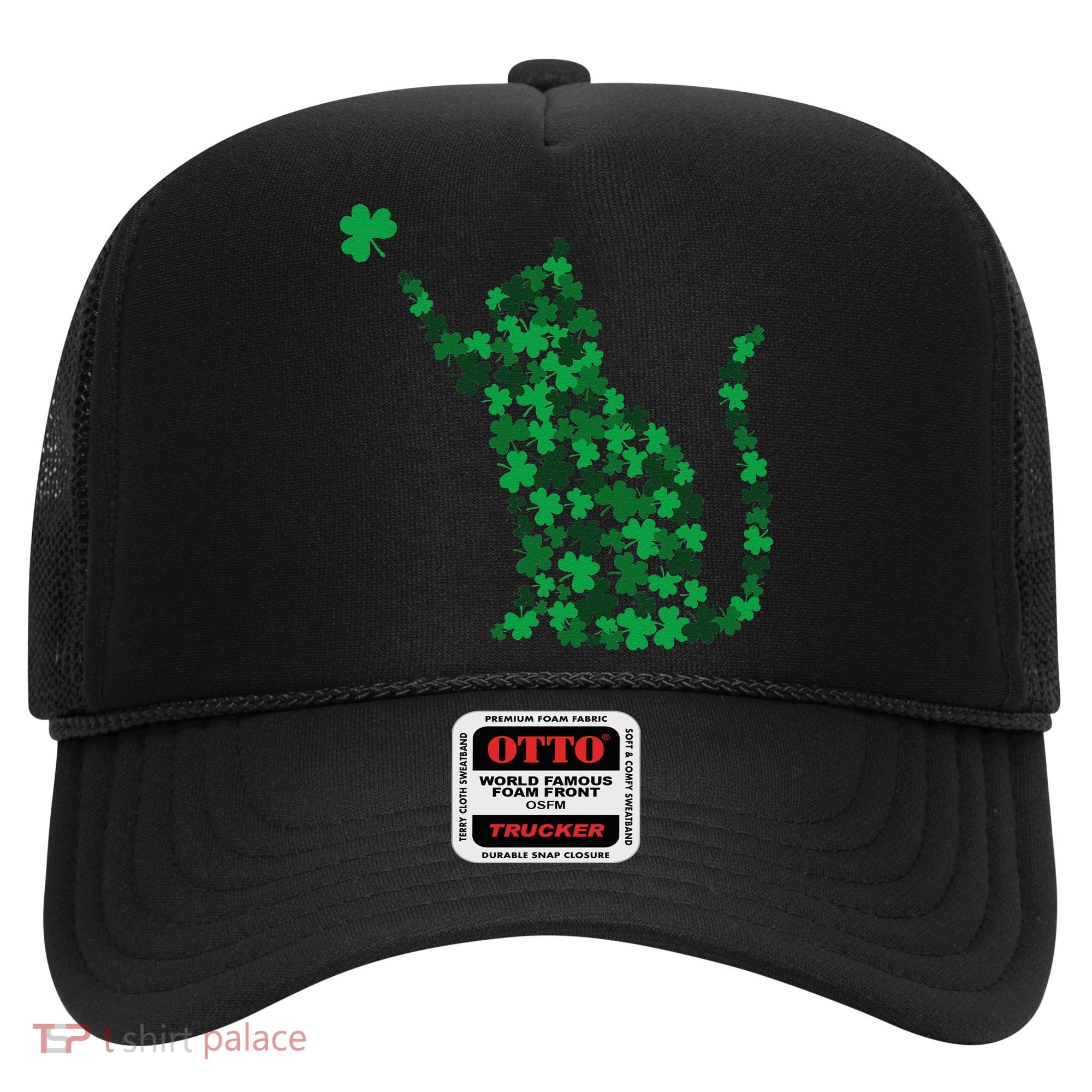 Happy Saint Patrick's Day Shamrock Cat Hat