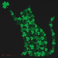 Happy Saint Patrick's Day Shamrock Cat Visor thumb 3