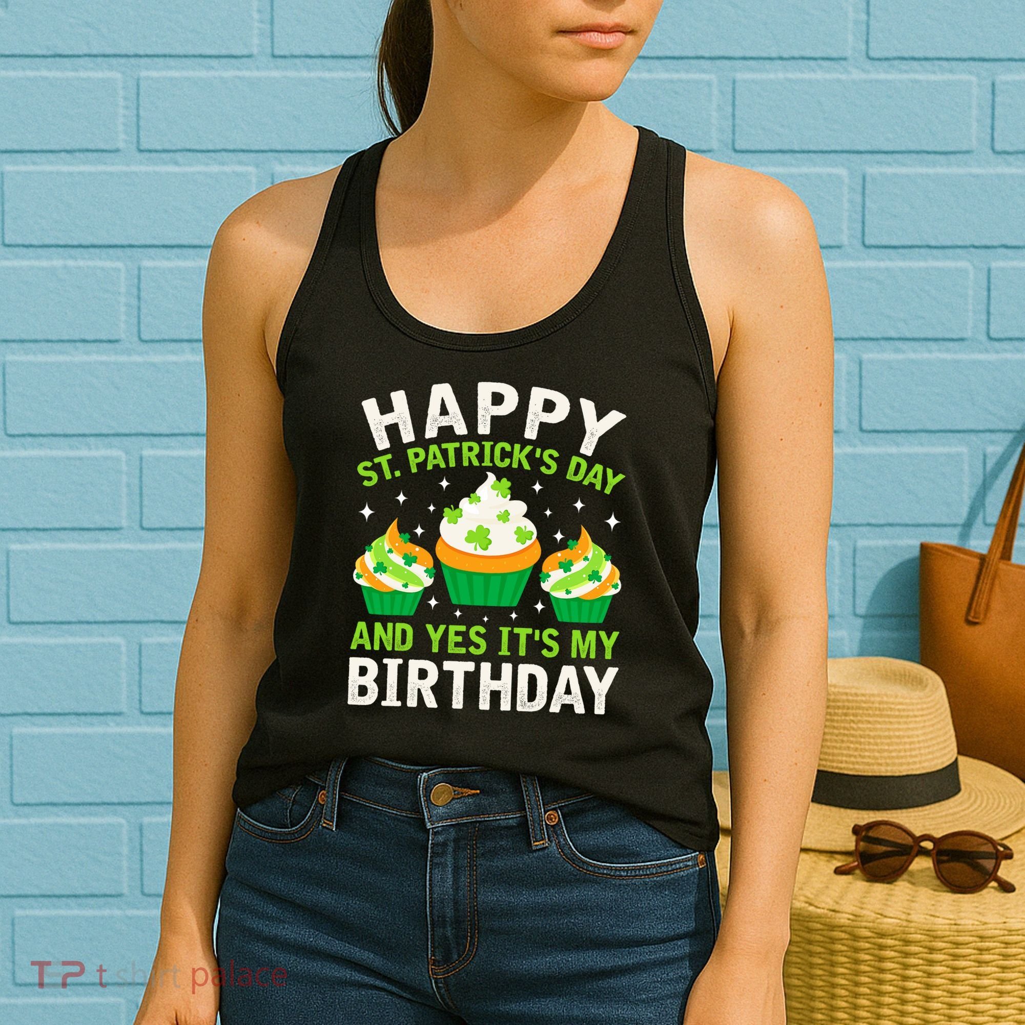 Happy St Patricks Day Birthday Saint Paddys Women's Tank Top