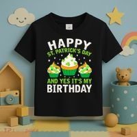 Happy St Patricks Day Birthday Saint Paddys Toddler T-Shirt thumb 3