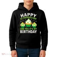 Happy St Patricks Day Birthday Saint Paddys Kids Hoodie thumb 4