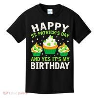 Happy St Patricks Day Birthday Saint Paddys Kids T-Shirt thumb 0