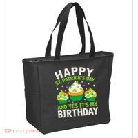 Happy St Patricks Day Birthday Saint Paddys Tote Bag thumb 2