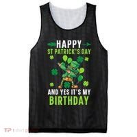 Happy St Patrick's Day And Yes It's My Birthday Irish Mesh Reversible Basketball Jersey Tank thumb 0