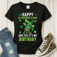 Happy St Patrick's Day And Yes It's My Birthday Irish Women's T-Shirt thumb 3
