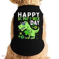 Happy St Pat T Rex Saint Patrick's Day Dinosaur Love Love Doggie Tank thumb 0