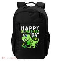 Happy St Pat T Rex Saint Patrick's Day Dinosaur Love Love Backpack thumb 0