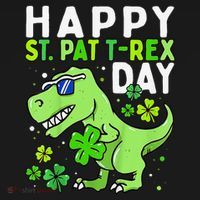 Happy St Pat T Rex Saint Patrick's Day Dinosaur Love Love Ornament thumb 1
