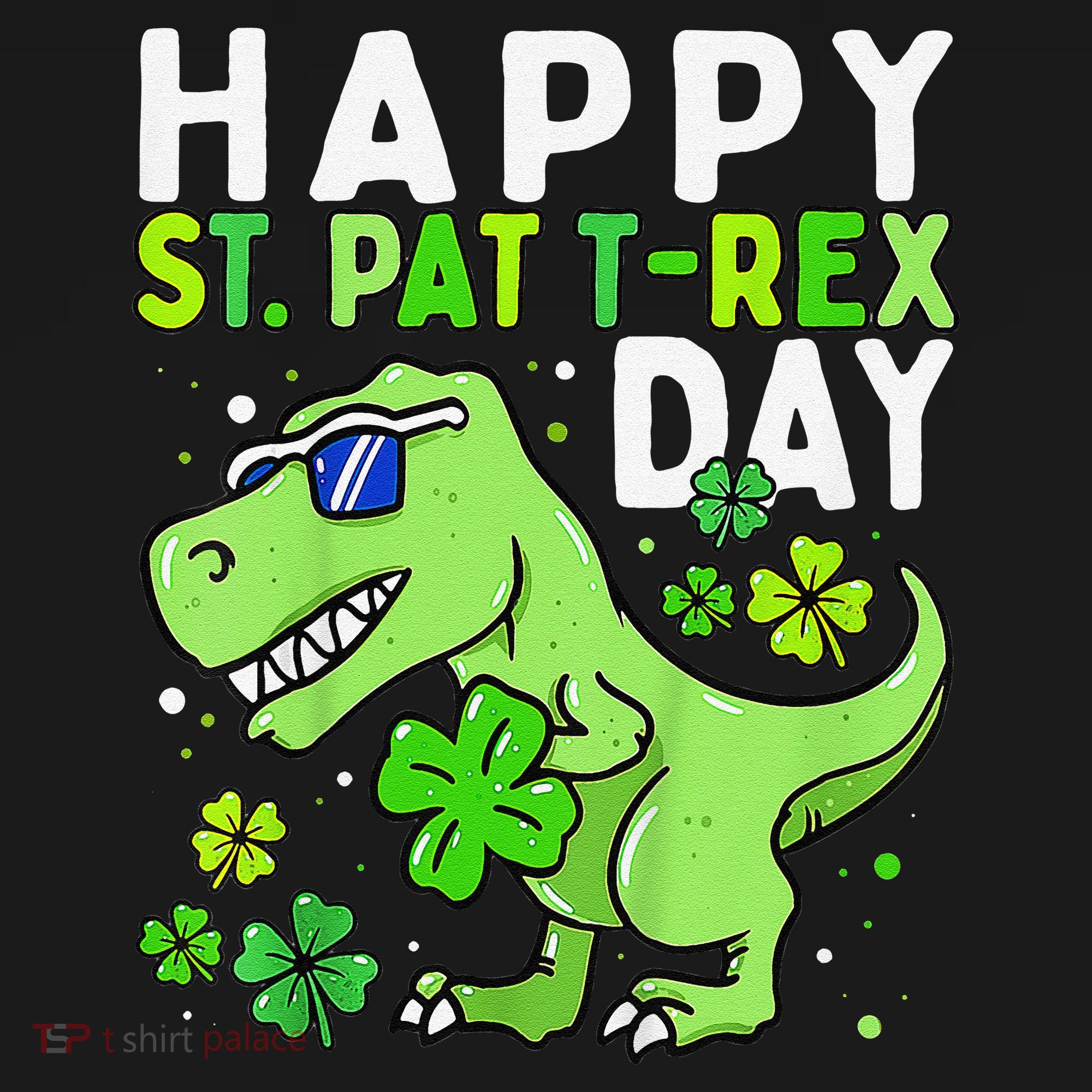 Happy St Pat T Rex Saint Patrick's Day Dinosaur Love Love Ornament