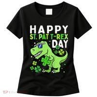 Happy St Pat T Rex Saint Patrick's Day Dinosaur Love Love Women's T-Shirt thumb 0